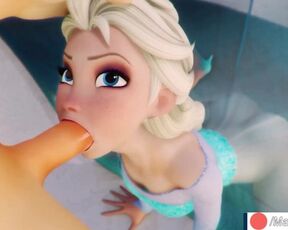 Elsa Suck Huge Dick Until Cum