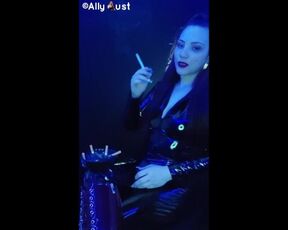 Smoke for your goddess you pathetic slut