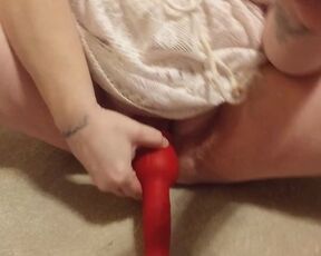 pussy taking dragon dildo- so much FUN!