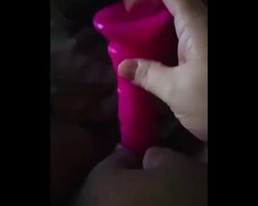 Fucking my tight pussy with my dildo