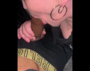 Slut eater gobbling bbc & guzzling cum