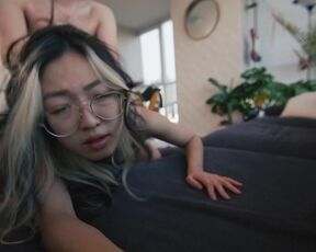 Petite Asian Girl comes over to suck cock and get railed (Trailer )- Themindoftommy