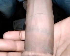 Big dik pk alone in toilet cumshot