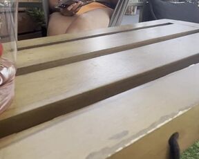 Wife flashes titties at the hotel pool.