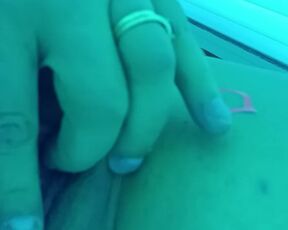 Getting off in tanning bed