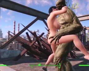 Amazon Jumps on Big Dick Mutant Then Multiple Orgasm Fast Rough Hard|Fallout 4 Sex Mods