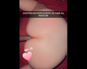 FAT BOOTY LATINA: Sends Video To Boyfriend While Getting Fucked on Snapchat