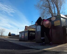 Pantsing Prank - Public Dumpster - Sammi Starfish