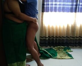 Desi Super hot Sudipa Aunty Fucked by neighbor while wearing Saree - Huge Fuck & cum