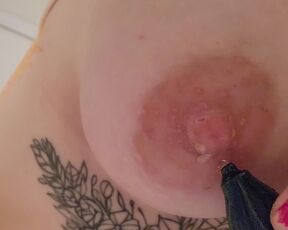 Cleaning my nipple piercings