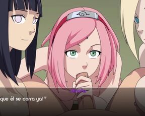 RECEIVING A GREAT BLOWJOB FROM SAKURA, HINATA AND INO - AYAME EVENT - KUNOICHI TRAINER