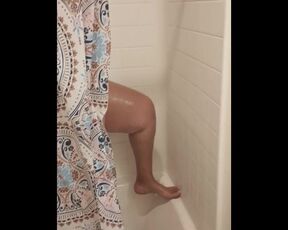 Wife gets caught playing with her pussy in the shower by husband