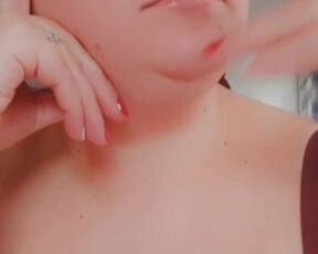 Sexy bbw smokes in pigtails