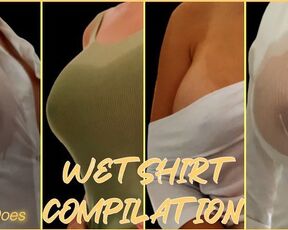 Wifey Wet Shirt Compilation | Big Tits no Bra