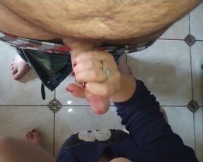 Sucking Cock and Fingering her Pussy