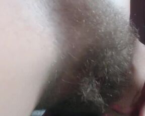 Super Hairy Girl Shows how Long her Pussy Hairs in different Poses