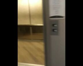 Lady Beginning her Day got on Elevator while I was Jerking off