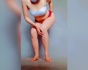 Horney girl unclothing (totally naked) tharki ladki