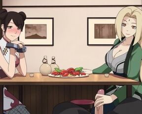 Naruto - Kunoichi Trainer - Part 19 - Tsunade Handjob under Table by LoveSkySanX