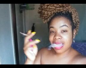 Smoking Big Lips Ebony Black Girl Sexy Audio Voice Erotic Poetry Music Spoken Word - Cami Creams