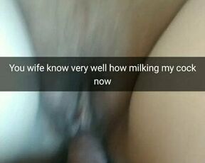 Your wife is very good at riding cheating dicks to creampies!