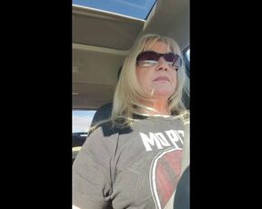 Solo - White Hot Sexy Grandma in her car