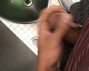 CAUGHT JERKING OFF IN PUBLIC BEACH BATHROOM - ROCK MERCURY