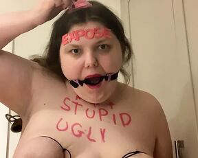 Fat pig slut exposed humiliation