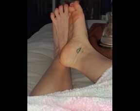 Femdom Giantess Goddess Ms.Trample's New Pedicure Wrinkled Soles High Arches Feet Foot Fetish POV