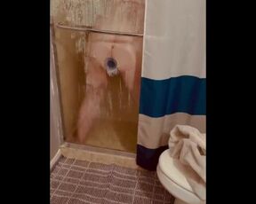 Brother in law catches me in the shower pleasuring myself