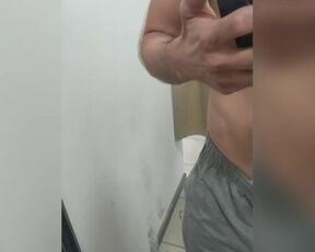 UNDRESSING ROOM - Riscky masturbation over mirror