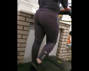 Step mom on treadmill get fucked by horny husband