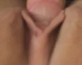 Wife's pussy getting cock rammed in