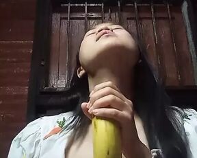 Chinese girl alone at home 34