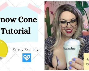 Snow Cone Tutorial- flavor of choice is up to you