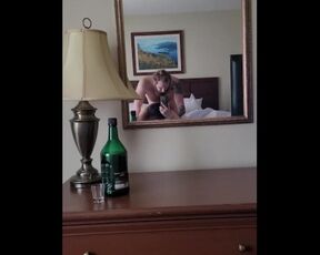 Fucking in the hotel mirror