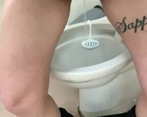 Public toilet pissing